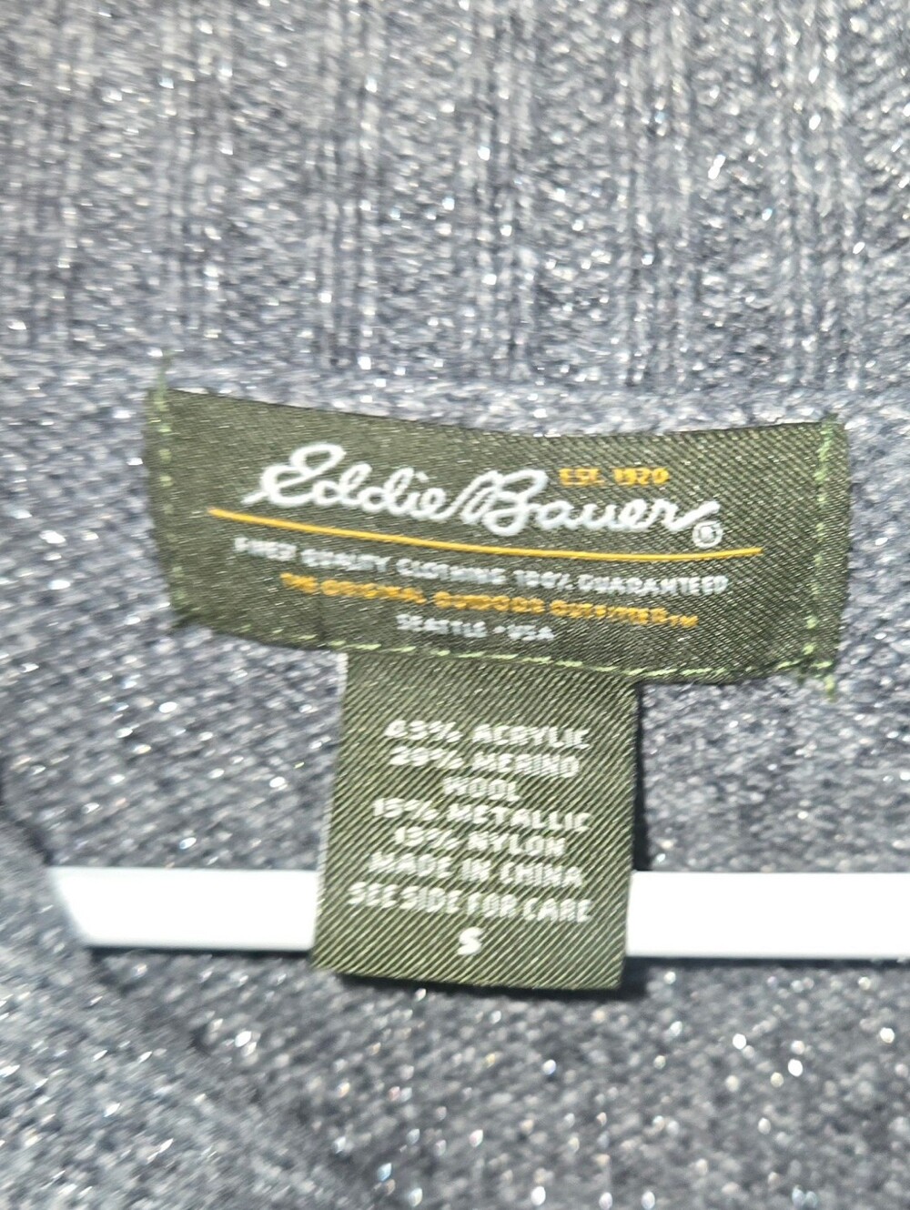 Eddie Bauer Gray Zip-Up Knit Jacket - Picture 5 of 12